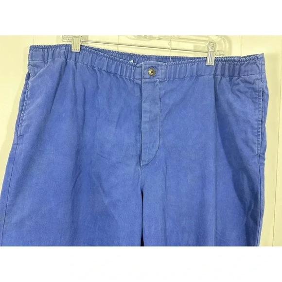 NWT VTG Polo Ralph Lauren Blue Walking Pants Fly Zip Golf Made in USA Sz L - Picture 3 of 13